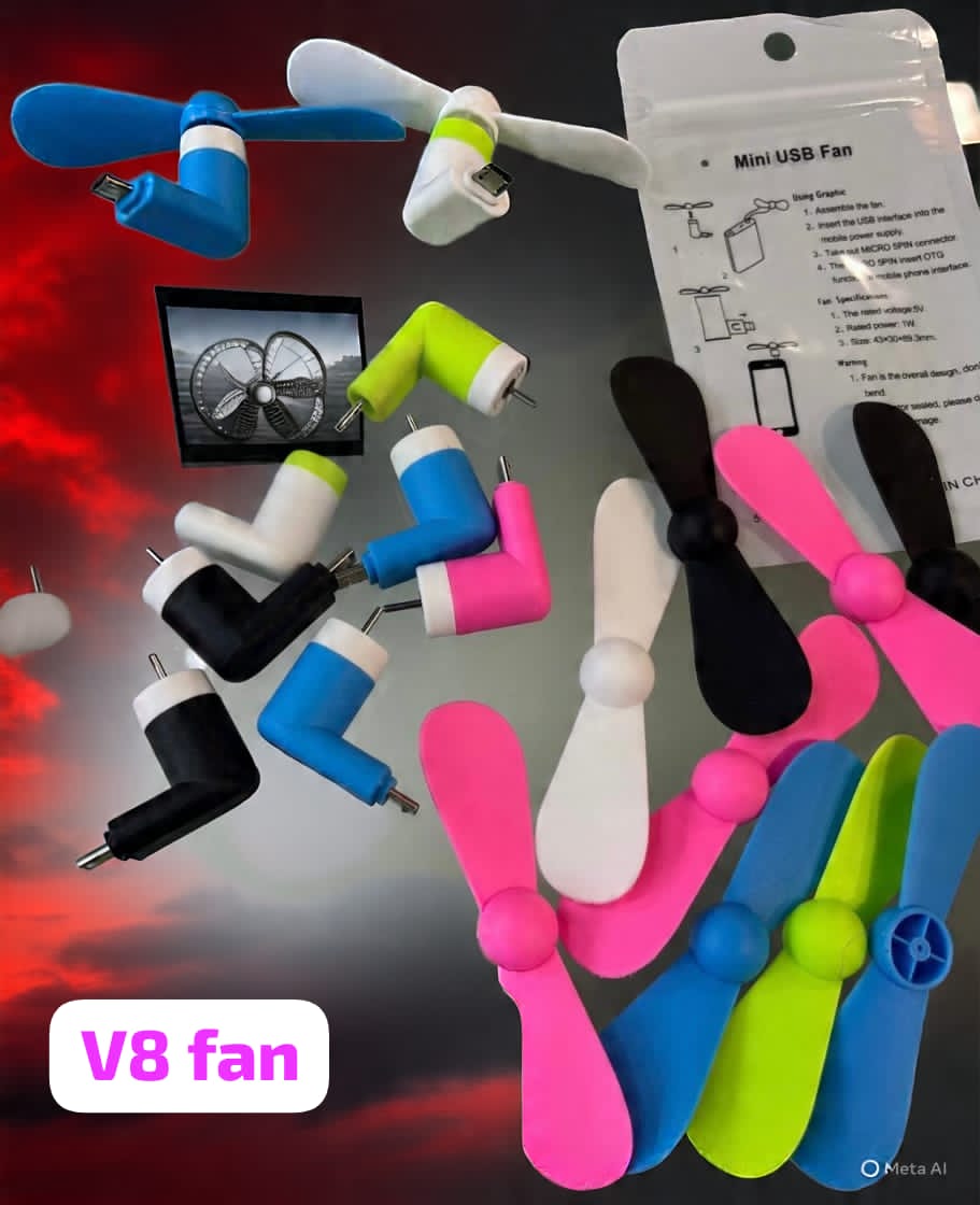 Portable Type-C Rechargeable Mini Fan - Image 2