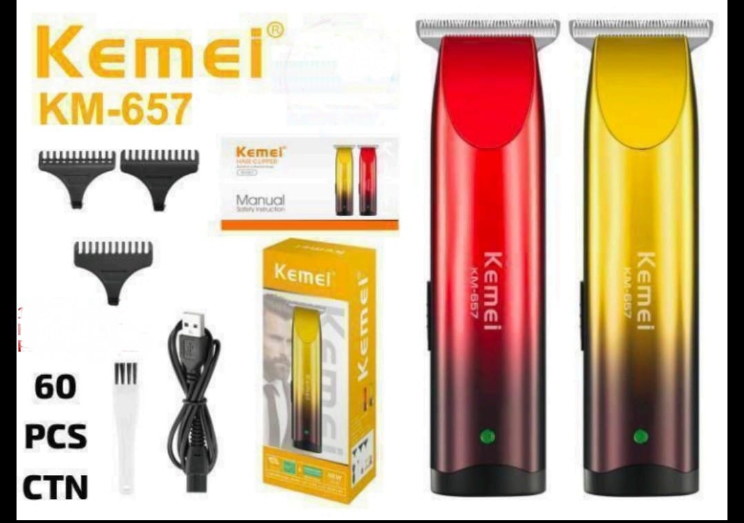 Kemei KM-657 Professional Rechargeable Hair Trimmer