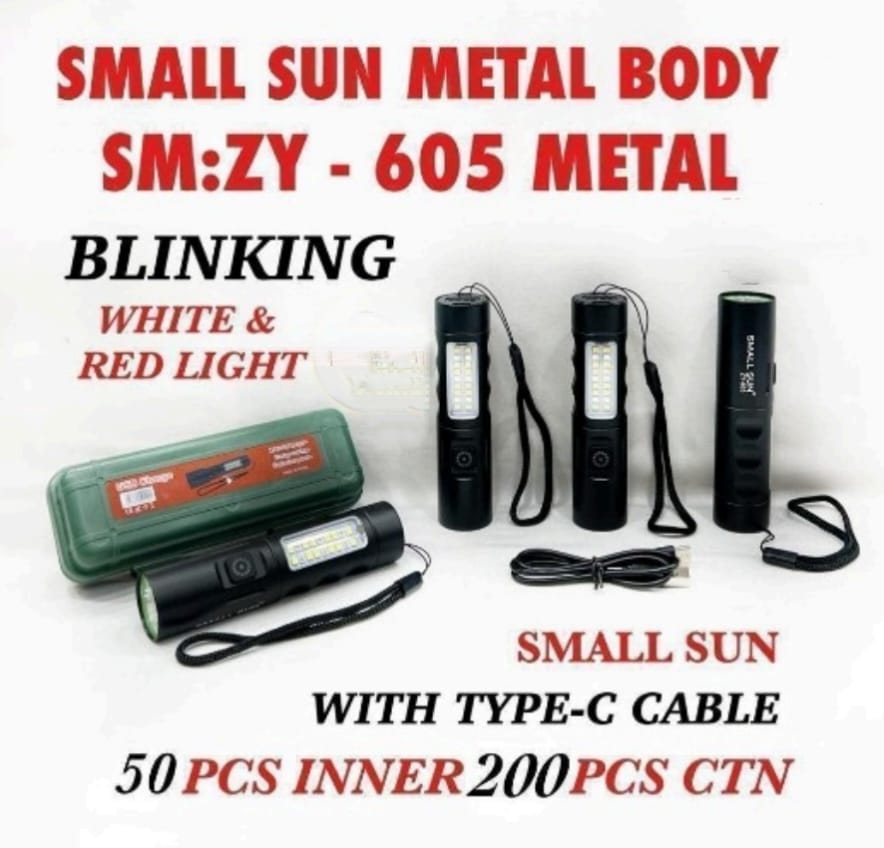 SM-605 Metal Torch – High-Power Flashlight