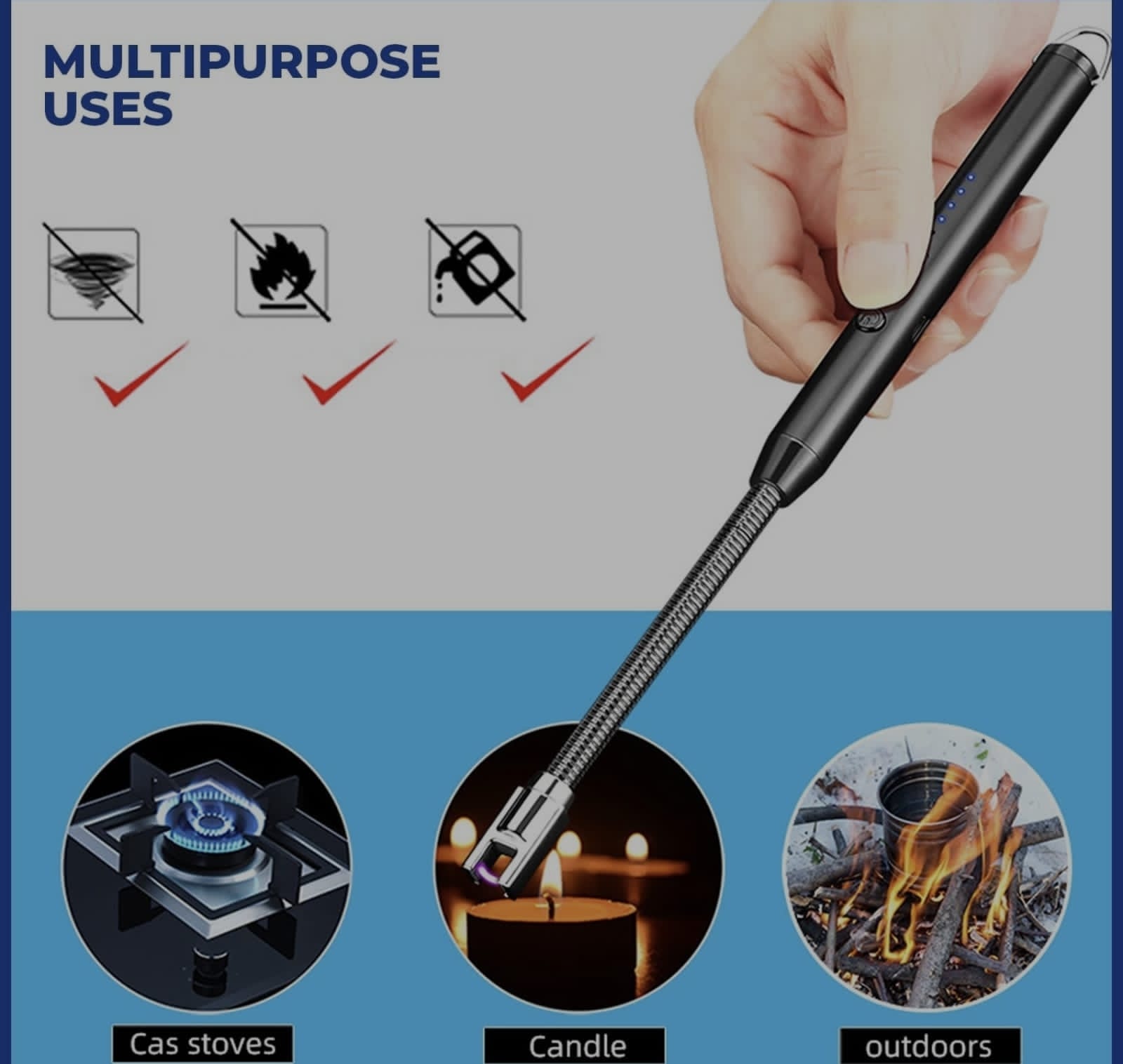 LG-001 Metal Finish Lighter - Image 2