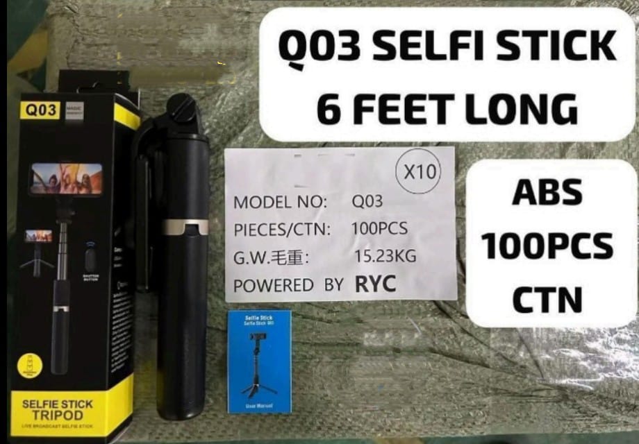 Q03 Selfie Stick – Extendable Mobile Holder