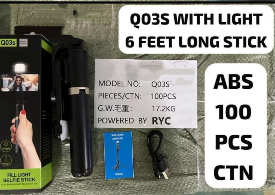 Q03S Selfie Stick – Extendable Mobile Holder