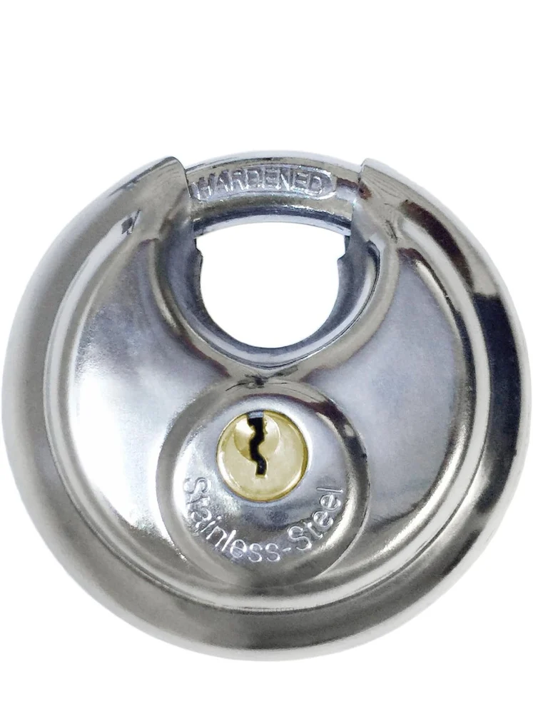 Stainless Steel Round Disc Padlock - Image 2