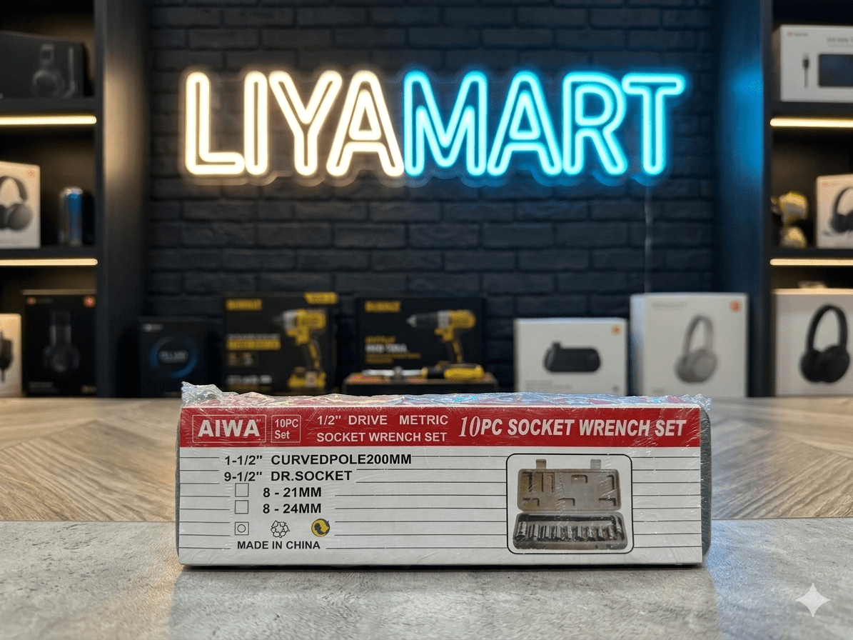 Liyamart 10 Pc Socket Wrench Set for Repair & DIY
