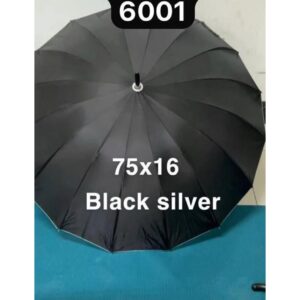 Model 6001 Black Silver Premium Umbrella