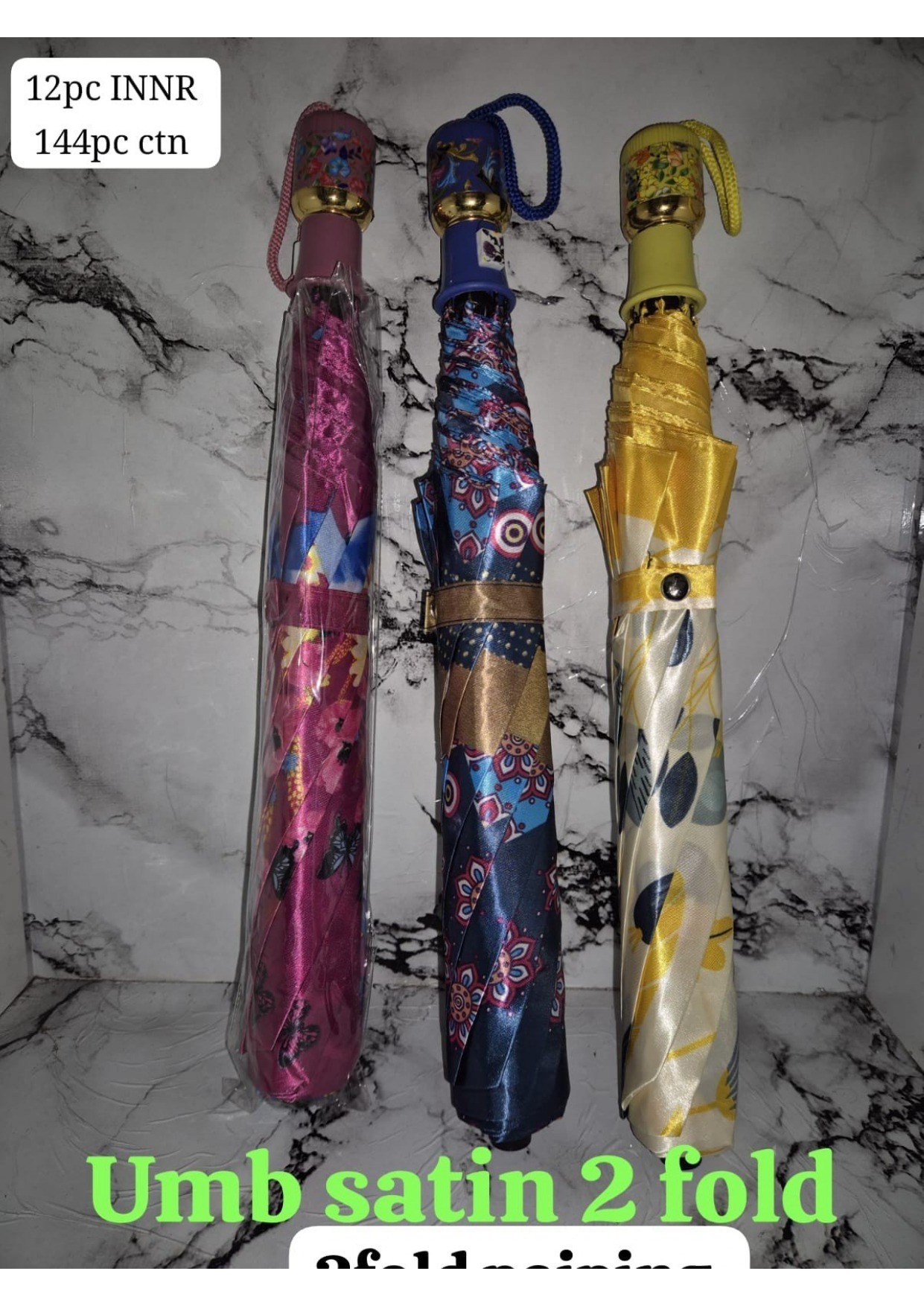 Satin 2-Fold Premium Umbrella